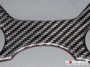 Alfa Romeo Giulia Gear Selector Trim Kit - Carbon Fiber - Flexible / Self Adhesive - Pre '20